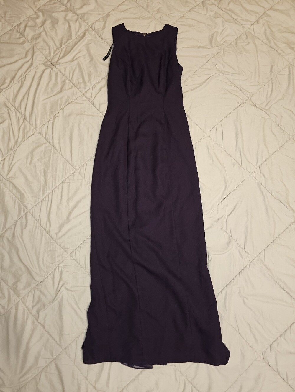 Alfred Angelo Gown Amethyst Size 5/6 Bow Train Detail 90s